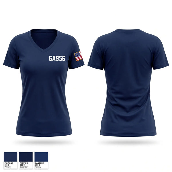 Womens Short Sleeve Vneck Shirt, GA-956, Air Force, Teamtime, Team time, sublimation, custom sports apparel, team uniforms, spirit wear, spiritwear, sports uniforms, custom shirts, team store, custom team store, fundraiser sports, apparel fundraiser