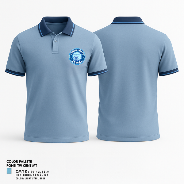 Short Sleeve Performance Polo, Samba Wave, Men's Soccer, Teamtime, Team time, sublimation, custom sports apparel, team uniforms, spirit wear, spiritwear, sports uniforms, custom shirts, team store, custom team store, fundraiser sports, apparel fundraiser