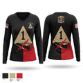 35th armored regiment Women's Long Sleeve V-neck Shirt - 1