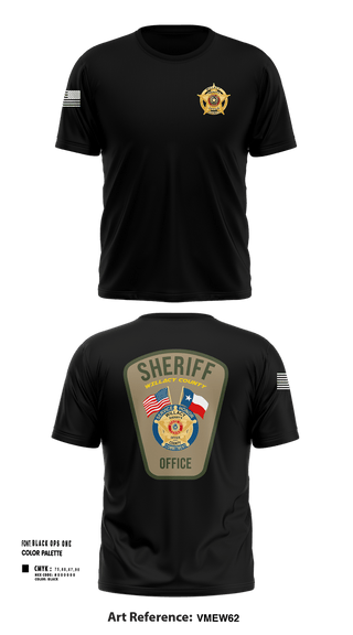 Short Sleeve Performance Shirt, Willacy County Sheriff's Office, Police, Teamtime, Team time, sublimation, custom sports apparel, team uniforms, spirit wear, spiritwear, sports uniforms, custom shirts, team store, custom team store, fundraiser sports, apparel fundraiser