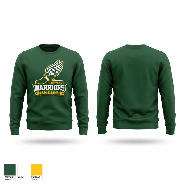 Crew Neck Sweatshirt, Schuyler High School, Track & Field, Teamtime, Team time, sublimation, custom sports apparel, team uniforms, spirit wear, spiritwear, sports uniforms, custom shirts, team store, custom team store, fundraiser sports, apparel fundraiser