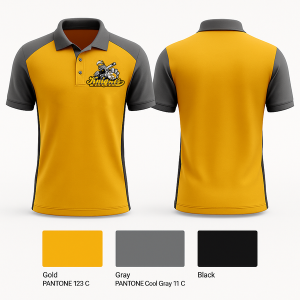 Short Sleeve Performance Polo, Sheffield Knights, Baseball, Teamtime, Team time, sublimation, custom sports apparel, team uniforms, spirit wear, spiritwear, sports uniforms, custom shirts, team store, custom team store, fundraiser sports, apparel fundraiser