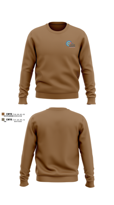 Climate Solutions Air conditioning & Refrigeration LLC 28190571 Crew Neck Sweatshirt - 101