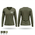157 64674398 Women's Long Sleeve V-neck Shirt - 1