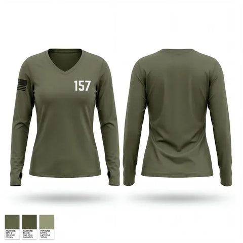 Womens Long Sleeve Vneck Shirt, 157, Navy, Teamtime, Team time, sublimation, custom sports apparel, team uniforms, spirit wear, spiritwear, sports uniforms, custom shirts, team store, custom team store, fundraiser sports, apparel fundraiser