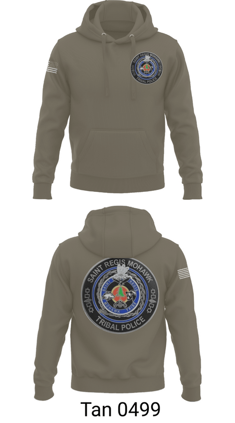 Hoodie, Saint Regis Mohawk Tribal Police, Police, Teamtime, Team time, sublimation, custom sports apparel, team uniforms, spirit wear, spiritwear, sports uniforms, custom shirts, team store, custom team store, fundraiser sports, apparel fundraiser