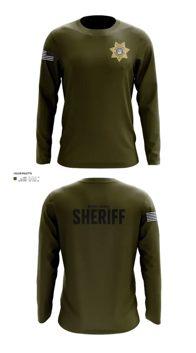 Butler County Sheriff’s Department 87460100 Long Sleeve Performance Shirt 22