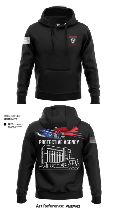 Vet-Sec Protective agency 68125060 Hoodie - 101