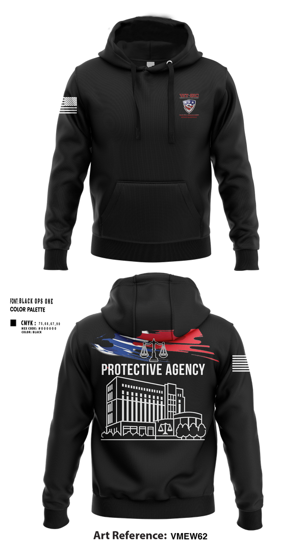 Hoodie, Vet-Sec Protective agency, , Teamtime, Team time, sublimation, custom sports apparel, team uniforms, spirit wear, spiritwear, sports uniforms, custom shirts, team store, custom team store, fundraiser sports, apparel fundraiser