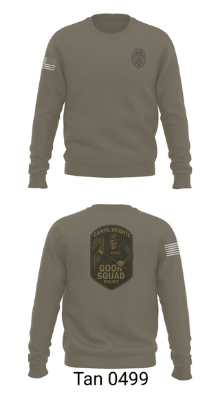 Crew Neck Sweatshirt, Capitol Heights Police Dept., Police, Teamtime, Team time, sublimation, custom sports apparel, team uniforms, spirit wear, spiritwear, sports uniforms, custom shirts, team store, custom team store, fundraiser sports, apparel fundraiser