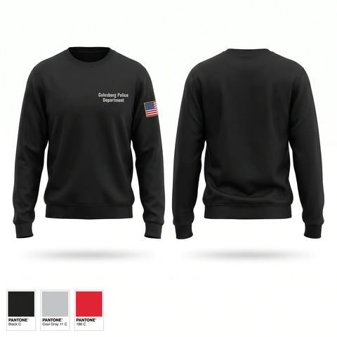Crew Neck Sweatshirt, Galesburg Police Department, Police, Teamtime, Team time, sublimation, custom sports apparel, team uniforms, spirit wear, spiritwear, sports uniforms, custom shirts, team store, custom team store, fundraiser sports, apparel fundraiser
