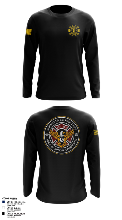 Sarasota County Fire Department 14494390 Long Sleeve Performance Shirt 14