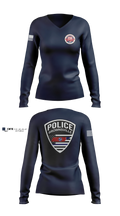 Brownsville Police Department Women's Long Sleeve V-neck Shirt - 4