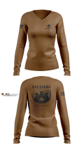 Bad Karma Women's Long Sleeve V-neck Shirt - 6