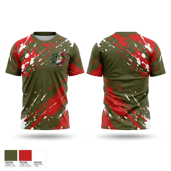 Soft Poly Tee Cotton Like Feel, Cancel Cobras, Softball, Teamtime, Team time, sublimation, custom sports apparel, team uniforms, spirit wear, spiritwear, sports uniforms, custom shirts, team store, custom team store, fundraiser sports, apparel fundraiser