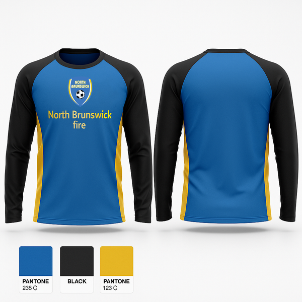 Long Sleeve Performance Shirt, North Brunswick fire, Men's Soccer, Teamtime, Team time, sublimation, custom sports apparel, team uniforms, spirit wear, spiritwear, sports uniforms, custom shirts, team store, custom team store, fundraiser sports, apparel fundraiser
