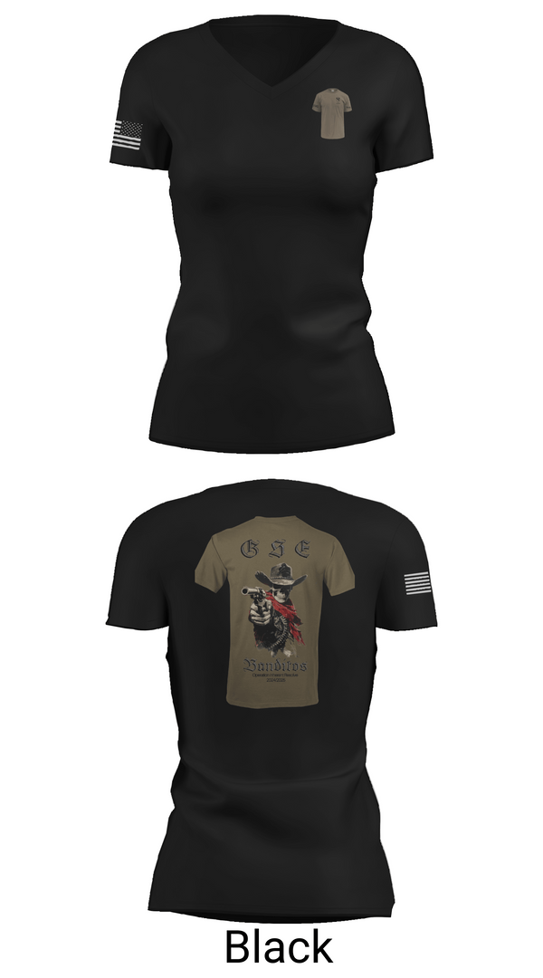 Womens Short Sleeve Vneck Shirt, BCO GSE, Army, Teamtime, Team time, sublimation, custom sports apparel, team uniforms, spirit wear, spiritwear, sports uniforms, custom shirts, team store, custom team store, fundraiser sports, apparel fundraiser