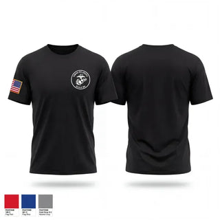 Old School Cotton Feel Shirt, KWHS MCJROTC, Marines, Teamtime, Team time, sublimation, custom sports apparel, team uniforms, spirit wear, spiritwear, sports uniforms, custom shirts, team store, custom team store, fundraiser sports, apparel fundraiser