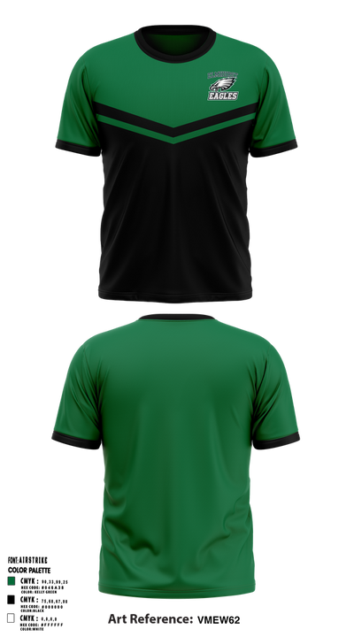 Elmhurst Eagles 51055719 Short Sleeve Performance Shirt - 1