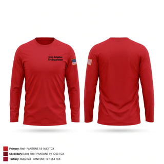 Long Sleeve Performance Shirt, Kress Volunteer Fire Department, Fire Department, Teamtime, Team time, sublimation, custom sports apparel, team uniforms, spirit wear, spiritwear, sports uniforms, custom shirts, team store, custom team store, fundraiser sports, apparel fundraiser
