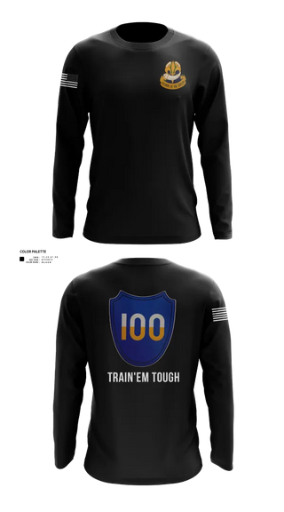 Long Sleeve Performance Shirt, 100th Training Division, Army, Teamtime, Team time, sublimation, custom sports apparel, team uniforms, spirit wear, spiritwear, sports uniforms, custom shirts, team store, custom team store, fundraiser sports, apparel fundraiser