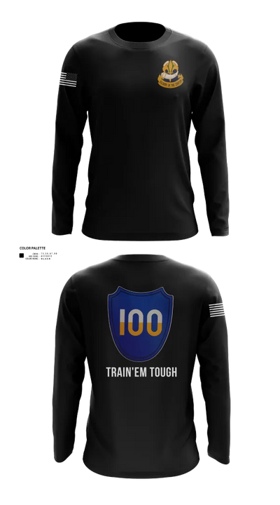 100th Training Division Long Sleeve Performance Shirt 21