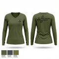 Night Stalkers 88958135 Women's Long Sleeve V-neck Shirt - 1