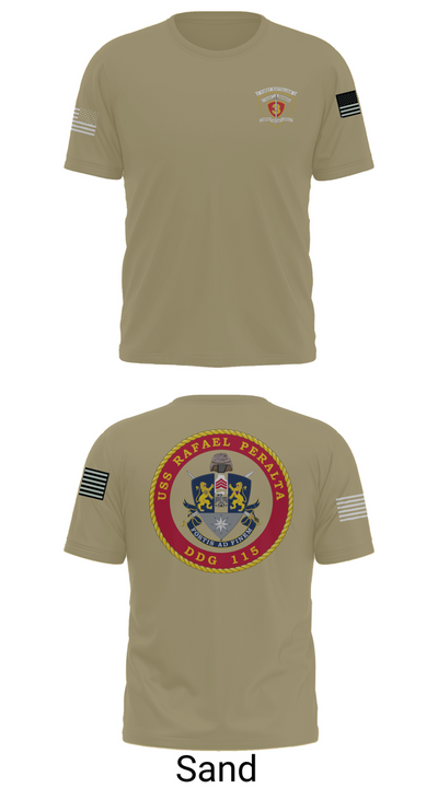 USS Rafael Peralta DDG 115 35678200 Short Sleeve Performance Shirt - 91