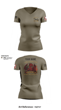 279TH Engineer Detachment 63040322 Women's Short Sleeve V-neck Shirt - 1