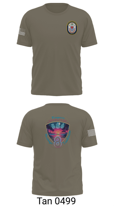 USS Bougainville CPO 89131174 Short Sleeve Performance Shirt - 72