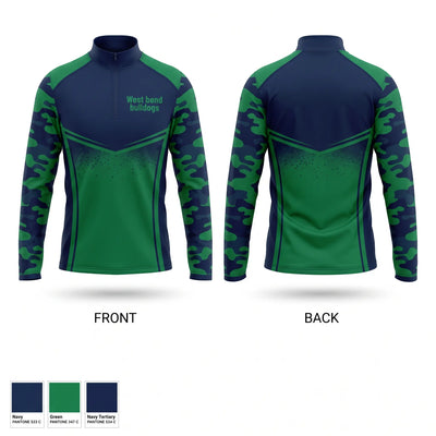 West bend bulldogs Quarter Zip Jacket - 1