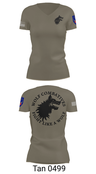 Womens Short Sleeve Vneck Shirt, Wolf Combatives, Army, Teamtime, Team time, sublimation, custom sports apparel, team uniforms, spirit wear, spiritwear, sports uniforms, custom shirts, team store, custom team store, fundraiser sports, apparel fundraiser