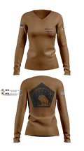 1/204th ADA 3113365 Women's Long Sleeve V-neck Shirt - 2