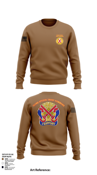Crew Neck Sweatshirt, 122nd Special Troop Command, , Teamtime, Team time, sublimation, custom sports apparel, team uniforms, spirit wear, spiritwear, sports uniforms, custom shirts, team store, custom team store, fundraiser sports, apparel fundraiser