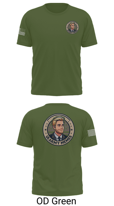 U.S Army memes 48956065 Short Sleeve Performance Shirt - 56
