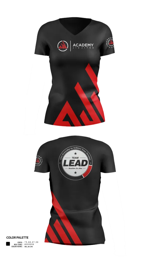 Womens Short Sleeve Vneck Shirt, Academy Jiu Jitsu, , Teamtime, Team time, sublimation, custom sports apparel, team uniforms, spirit wear, spiritwear, sports uniforms, custom shirts, team store, custom team store, fundraiser sports, apparel fundraiser