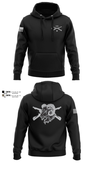Hoodie, Blacksheep Company, 1-112th Infantry, Army, Teamtime, Team time, sublimation, custom sports apparel, team uniforms, spirit wear, spiritwear, sports uniforms, custom shirts, team store, custom team store, fundraiser sports, apparel fundraiser