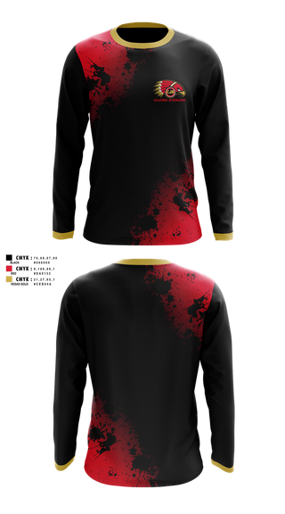 Long Sleeve Performance Shirt, Calaveras Jr RedHawks, , Teamtime, Team time, sublimation, custom sports apparel, team uniforms, spirit wear, spiritwear, sports uniforms, custom shirts, team store, custom team store, fundraiser sports, apparel fundraiser