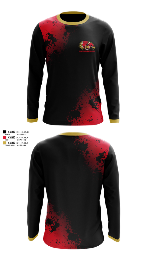 Long Sleeve Performance Shirt, Calaveras Jr RedHawks, , Teamtime, Team time, sublimation, custom sports apparel, team uniforms, spirit wear, spiritwear, sports uniforms, custom shirts, team store, custom team store, fundraiser sports, apparel fundraiser
