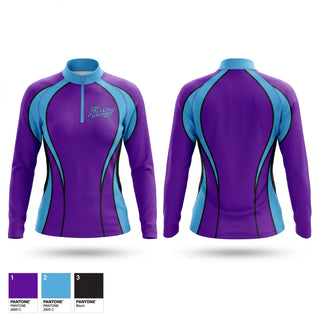 Quarter Zip Jacket, Kalamazoo Klash, Softball, Teamtime, Team time, sublimation, custom sports apparel, team uniforms, spirit wear, spiritwear, sports uniforms, custom shirts, team store, custom team store, fundraiser sports, apparel fundraiser