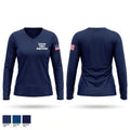 Everson Police Department Women's Long Sleeve V-neck Shirt - 1