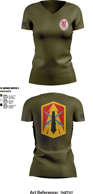 Womens Short Sleeve Vneck Shirt, 3rd Battalion 13th Field Artillery Regiment, , Teamtime, Team time, sublimation, custom sports apparel, team uniforms, spirit wear, spiritwear, sports uniforms, custom shirts, team store, custom team store, fundraiser sports, apparel fundraiser