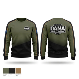 Crew Neck Sweatshirt, Dana Safety Supply, Police, Teamtime, Team time, sublimation, custom sports apparel, team uniforms, spirit wear, spiritwear, sports uniforms, custom shirts, team store, custom team store, fundraiser sports, apparel fundraiser