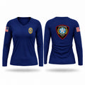 CID Women's Long Sleeve V-neck Shirt - 1