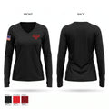 JEFFERSON TOWNSHIP FIRE Women's Long Sleeve V-neck Shirt - 1