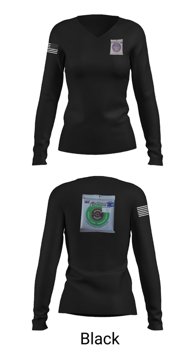 Hamtung 55597432 Women's Long Sleeve V-neck Shirt - 35