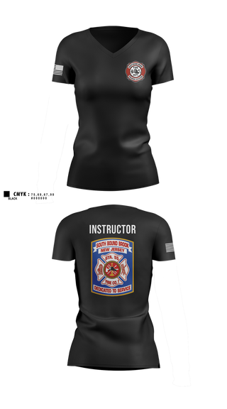 Womens Short Sleeve Vneck Shirt, South bound brook training division, , Teamtime, Team time, sublimation, custom sports apparel, team uniforms, spirit wear, spiritwear, sports uniforms, custom shirts, team store, custom team store, fundraiser sports, apparel fundraiser