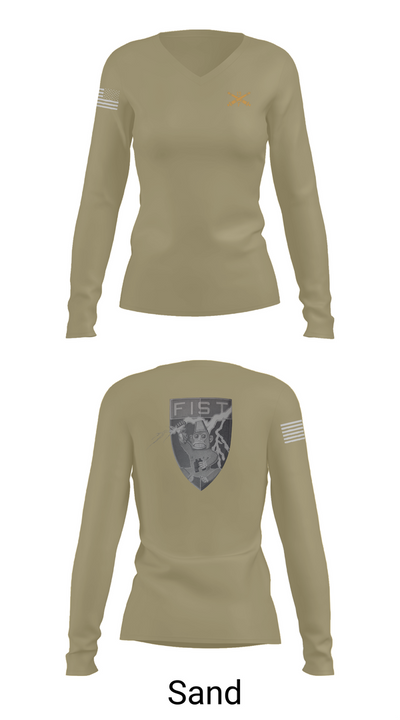 HHB 113th FA / FIST 8360084 Women's Long Sleeve V-neck Shirt - 97