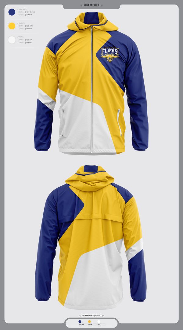 Windbreaker, Clyde Fliers, Golf, Teamtime, Team time, sublimation, custom sports apparel, team uniforms, spirit wear, spiritwear, sports uniforms, custom shirts, team store, custom team store, fundraiser sports, apparel fundraiser