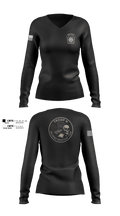 IRT 29622519 Women's Long Sleeve V-neck Shirt - 100